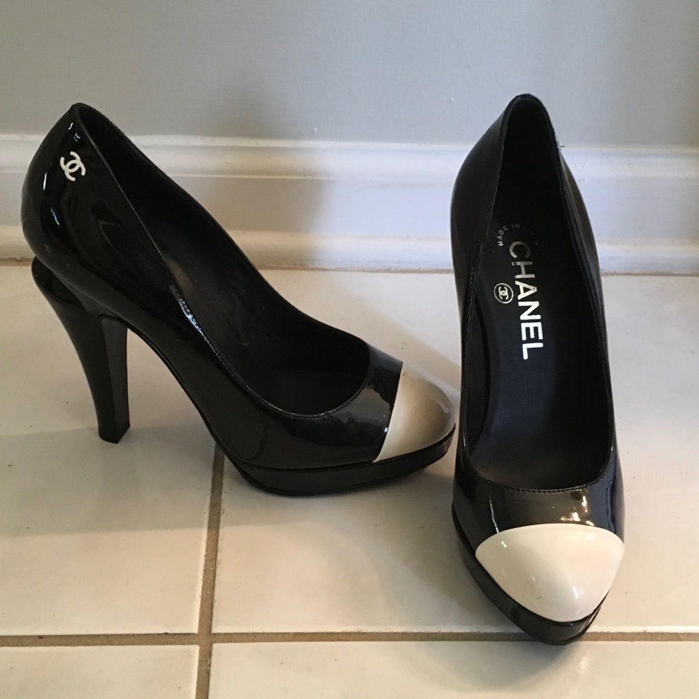 Chanel Black and White Shoes