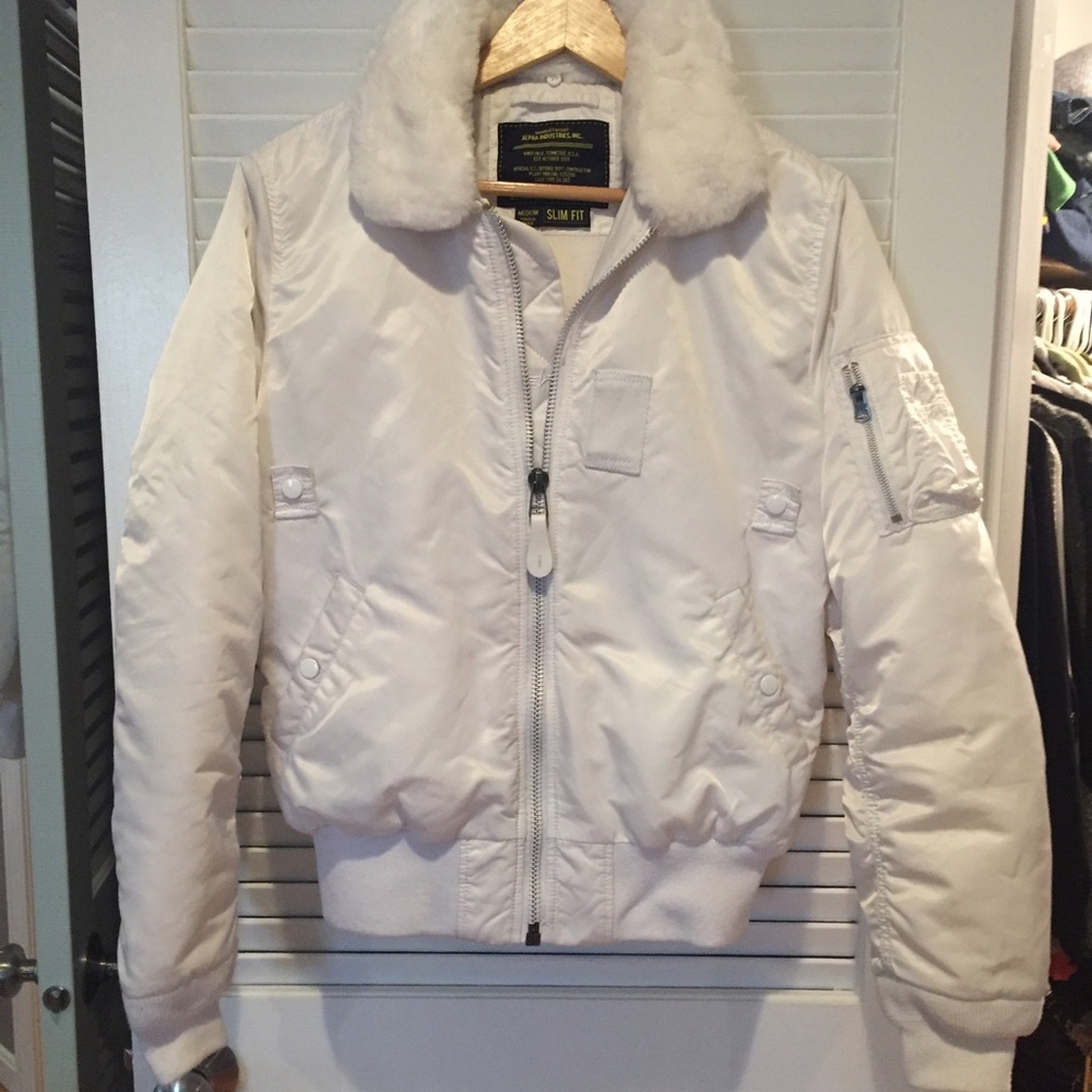 Alpha industries B-15 slim fit flight jacket.