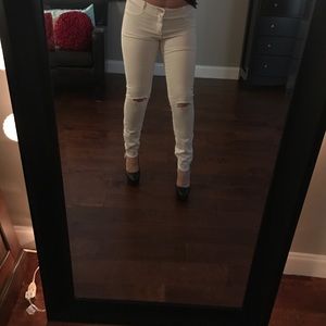 White jeans from ZARA