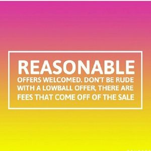 No low ballers. I run a business not a yard sale.