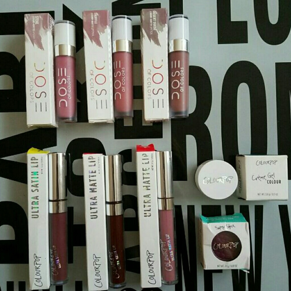 Huge colourpop and dose of colors bundle.