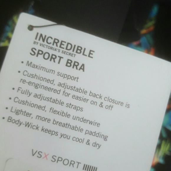 Victoria secrets MULTICOLOR SPORTS BRA NEW - Picture 3 of 4
