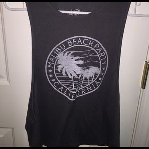 Grey Muscle Tank Top