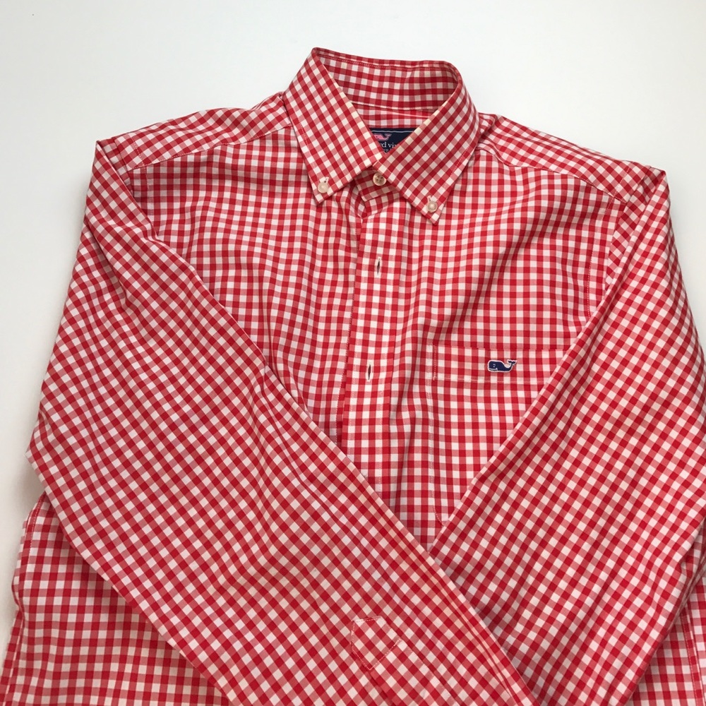 Vineyard Vines Red Check Shirt