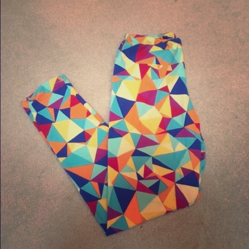 NWOT Lularoe Colorful Geometric Leggings