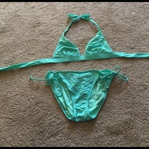 Never been worn mint green VS bikini.