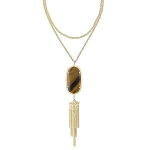 Kendra Scott Tigers Eye Tassel Necklace