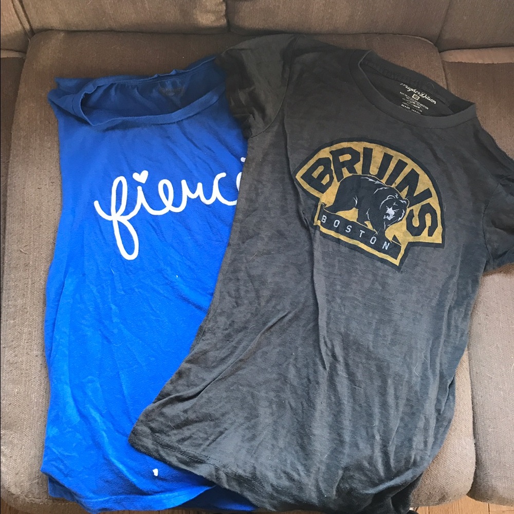 Bundle of workout shirts