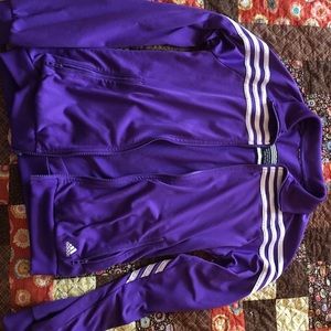 Adidas purple sport jacket