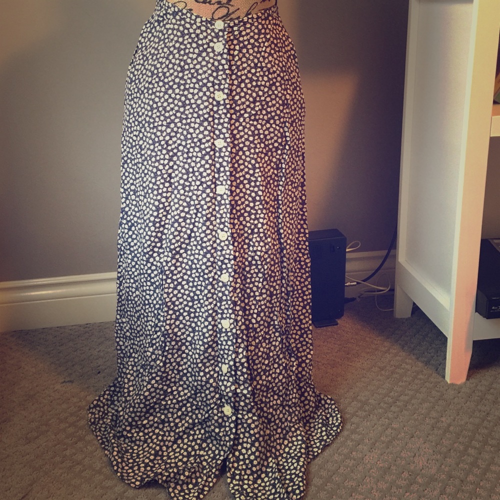 90s floral skirt
