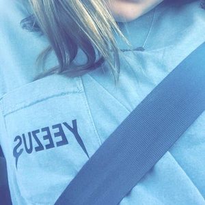 Yeezy grey short sleeve shirt