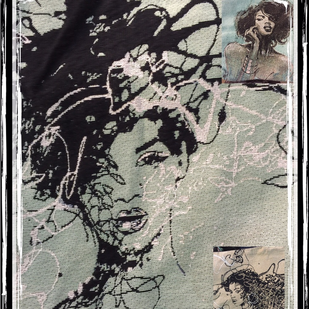 Tapestry Tote Bags, in stock sold separately.
