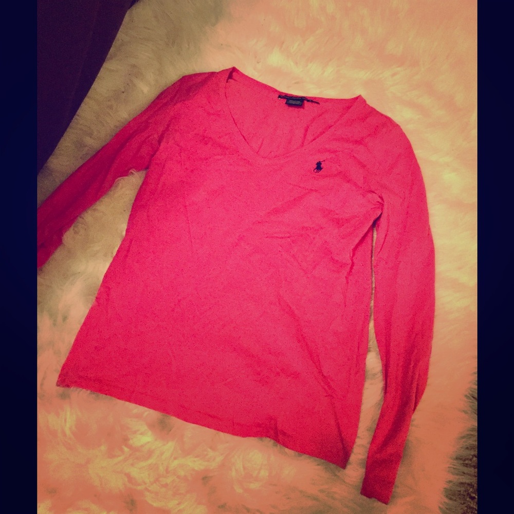 Pink Polo long sleeve tee