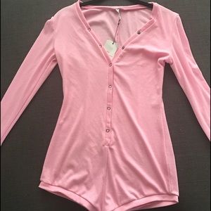 Long Sleeve Pink Bodysuit NWT