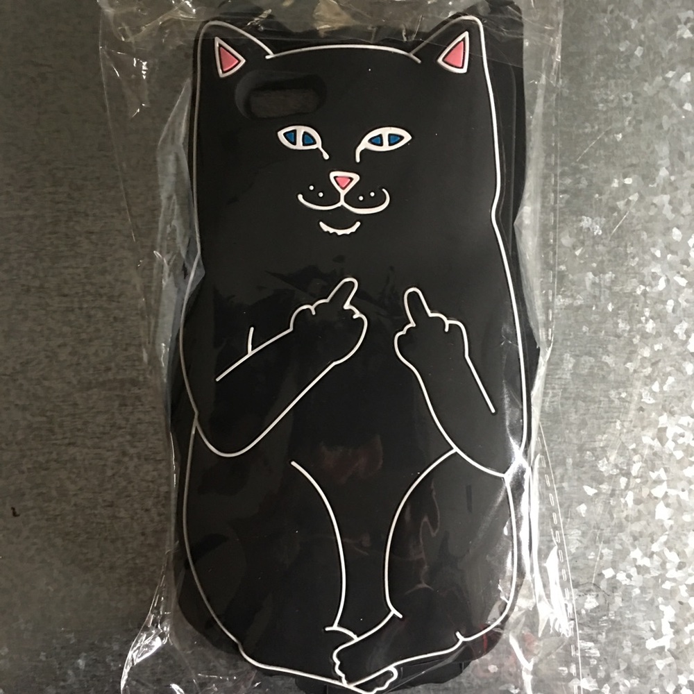Middle finger cat iPhone 6 phone case 🐱