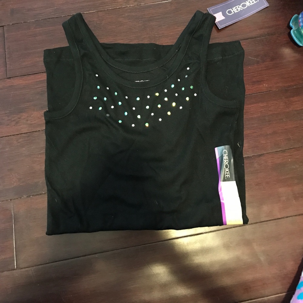 Black Sparkly Tank Top