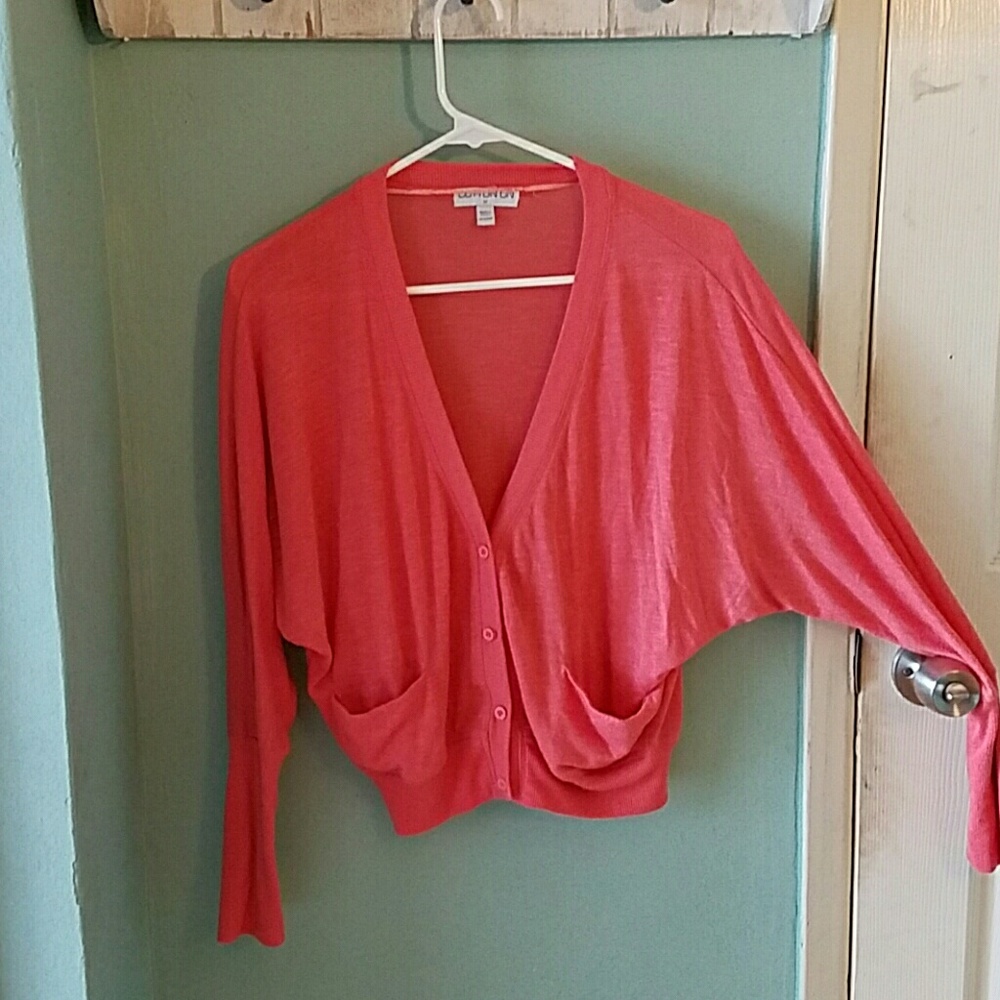 Coral cardigan