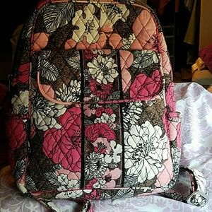 Vera Bradley Mocha Rouge backpack