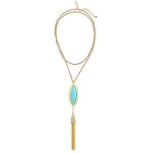 Kendra Scott Neva Turquoise Tassel Necklace