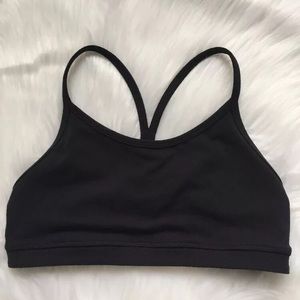 Lululemon Flow Y Bra IV Black Racerback Straps