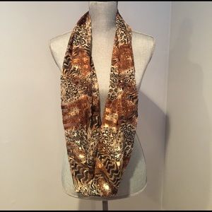 Sheer Cheetah Infinity Scarf
