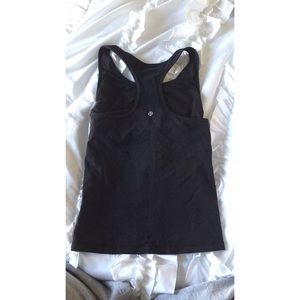 lululemon black workout tank, size 6