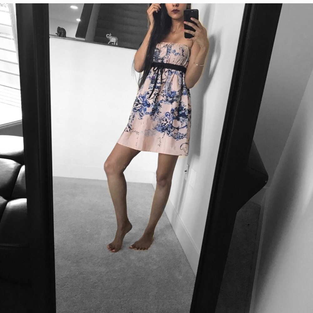 SALE ✂️ Girly Strapless Baby Pink Dress