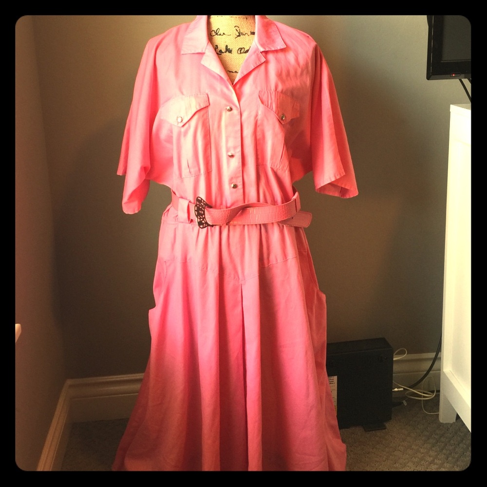 Vintage 80s does 50s shirt dress