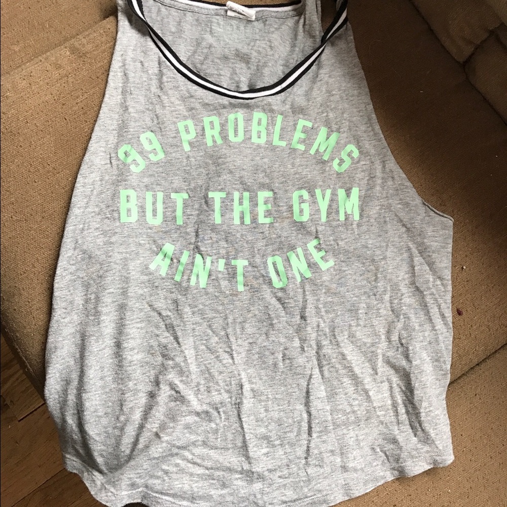 Pink muscle tank