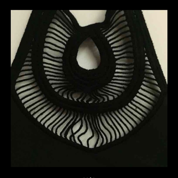 Bettinis black crochet halter bikini top - Picture 3 of 3