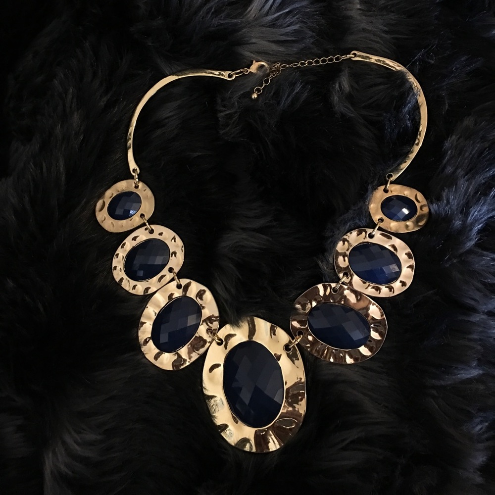 Blue and Gold Necklace