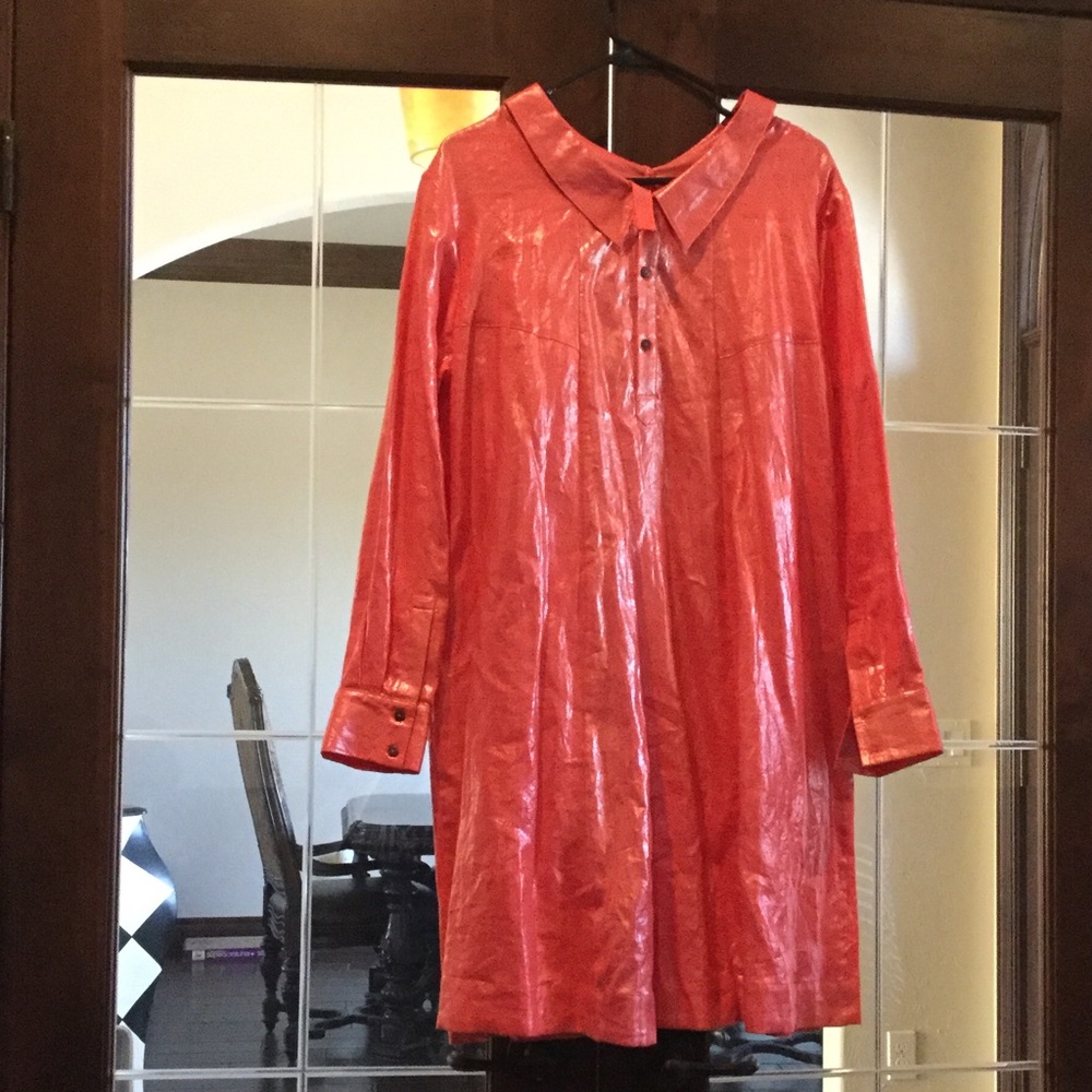 Coral long sleeve dress😻boutique style💕