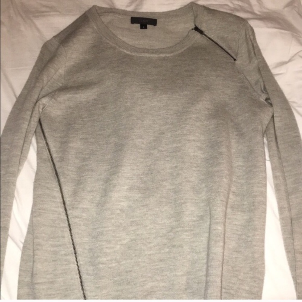 JCrew zip sweater