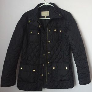 Waterproof Semi-Puffy Black Jacket