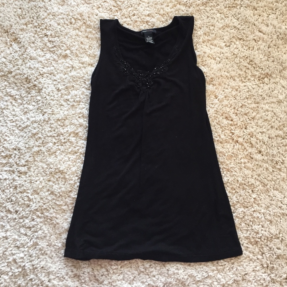 Cute BCBG tank with beaded details