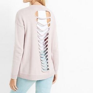 Express Slash back cardigan sweater. Pink xsmall
