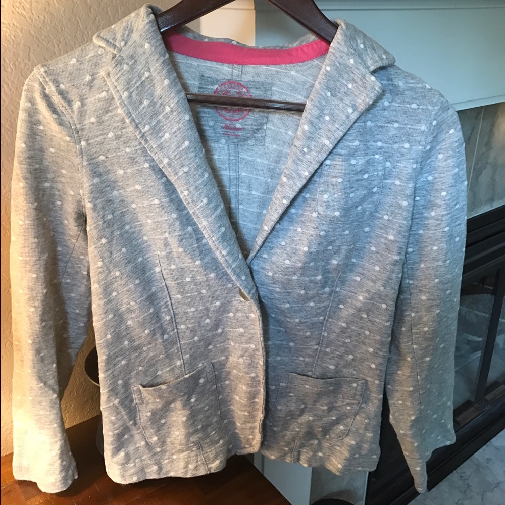 Polka dot blazer