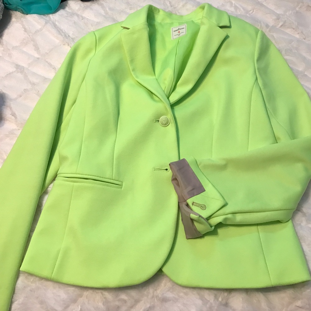 Highlighter green GAP blazer