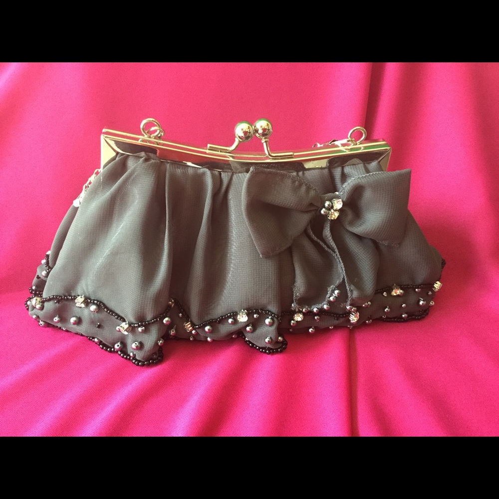 Gray Purse Evening Bag