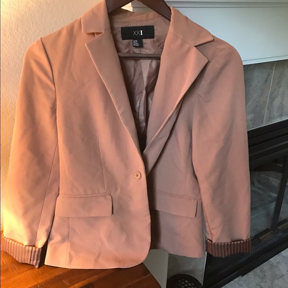 Blush blazer