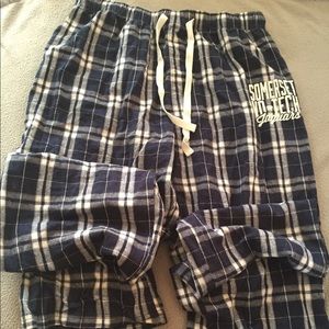 Plaid pajama pants
