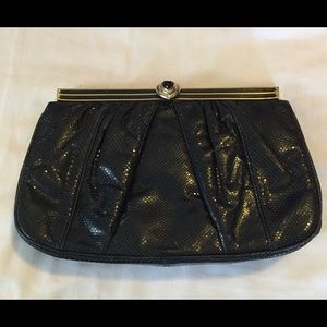 VINTAGE Judith Lieber clutch snakeskin
