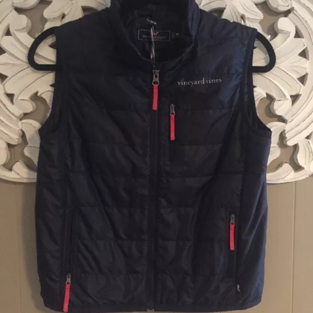 VINEYARD VINES Boys Mountain Vest Nautical Navy