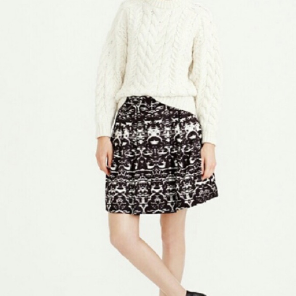 JCrew silk skirt
