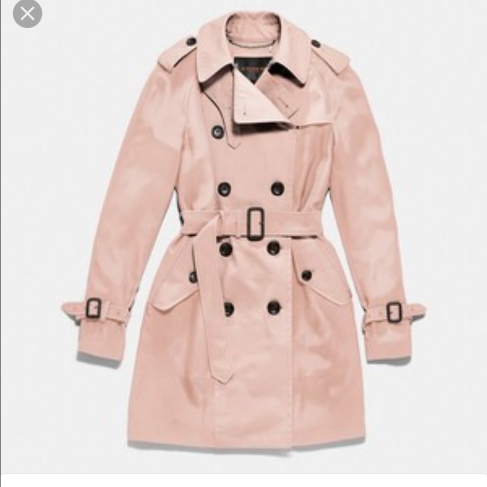 NWT Coach Mauve Trench Coat