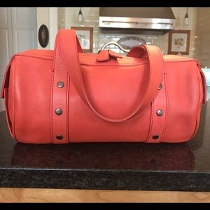 Marc Jacobs Vintage Coral Satchel Barrel Bag