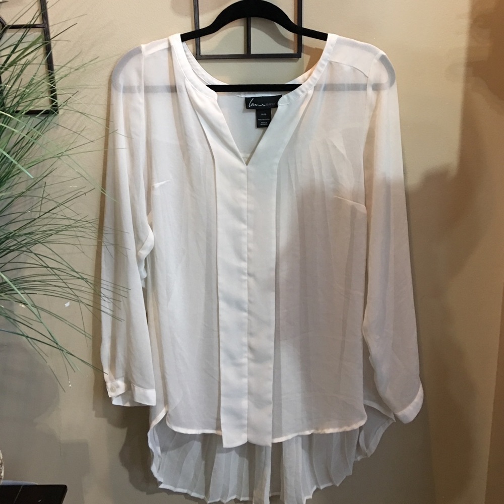 Lane Bryant sheer hi lo top