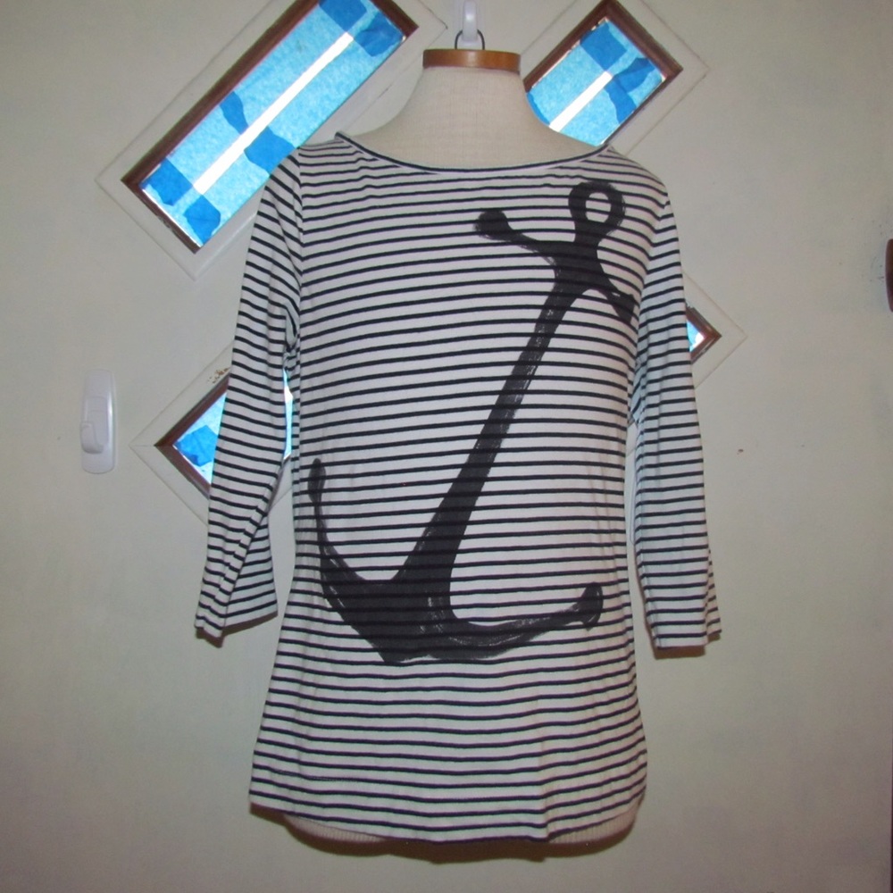 Outback Red Striped Anchor Shirt