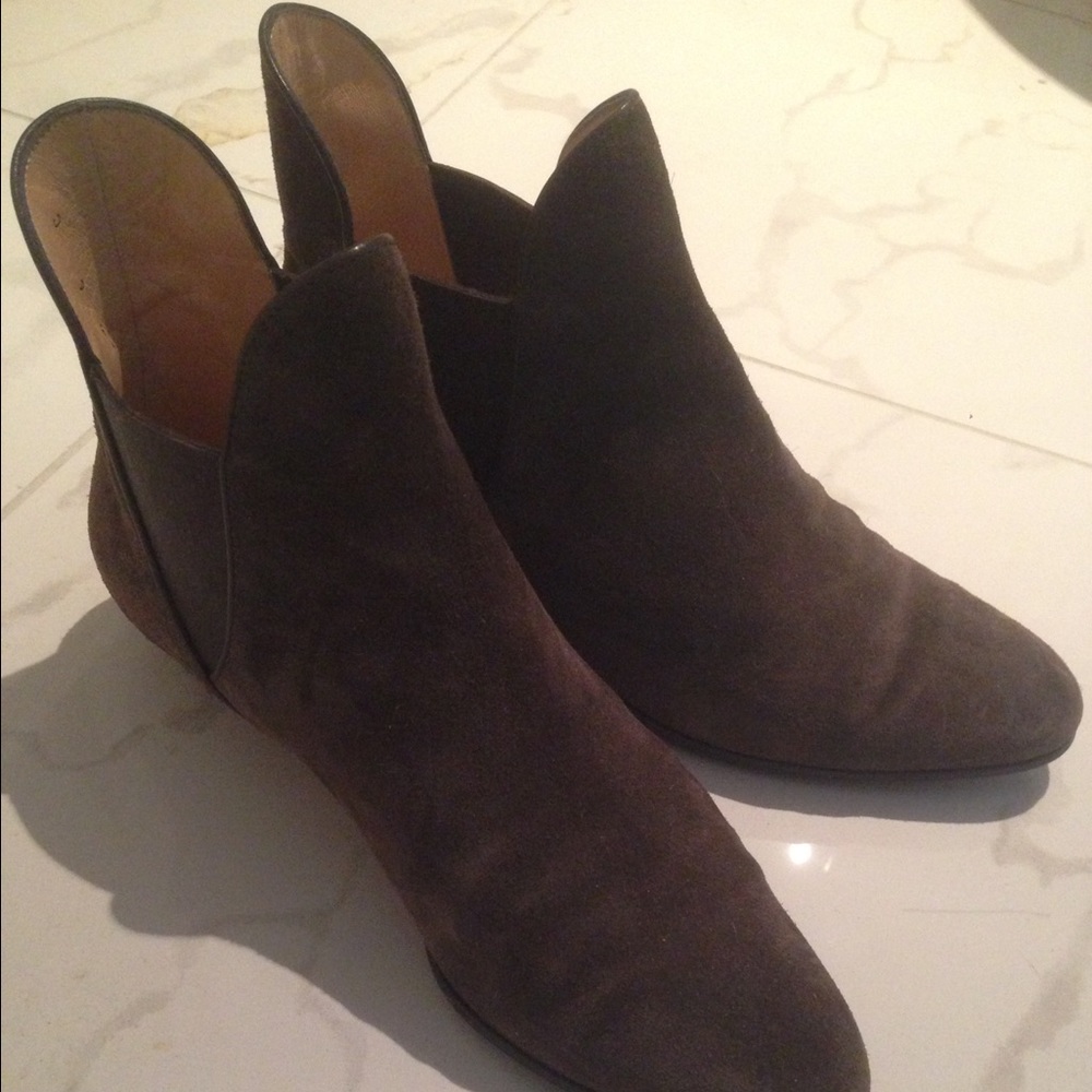 Vintage Salvatore Ferragamo Suede Ankle Boots