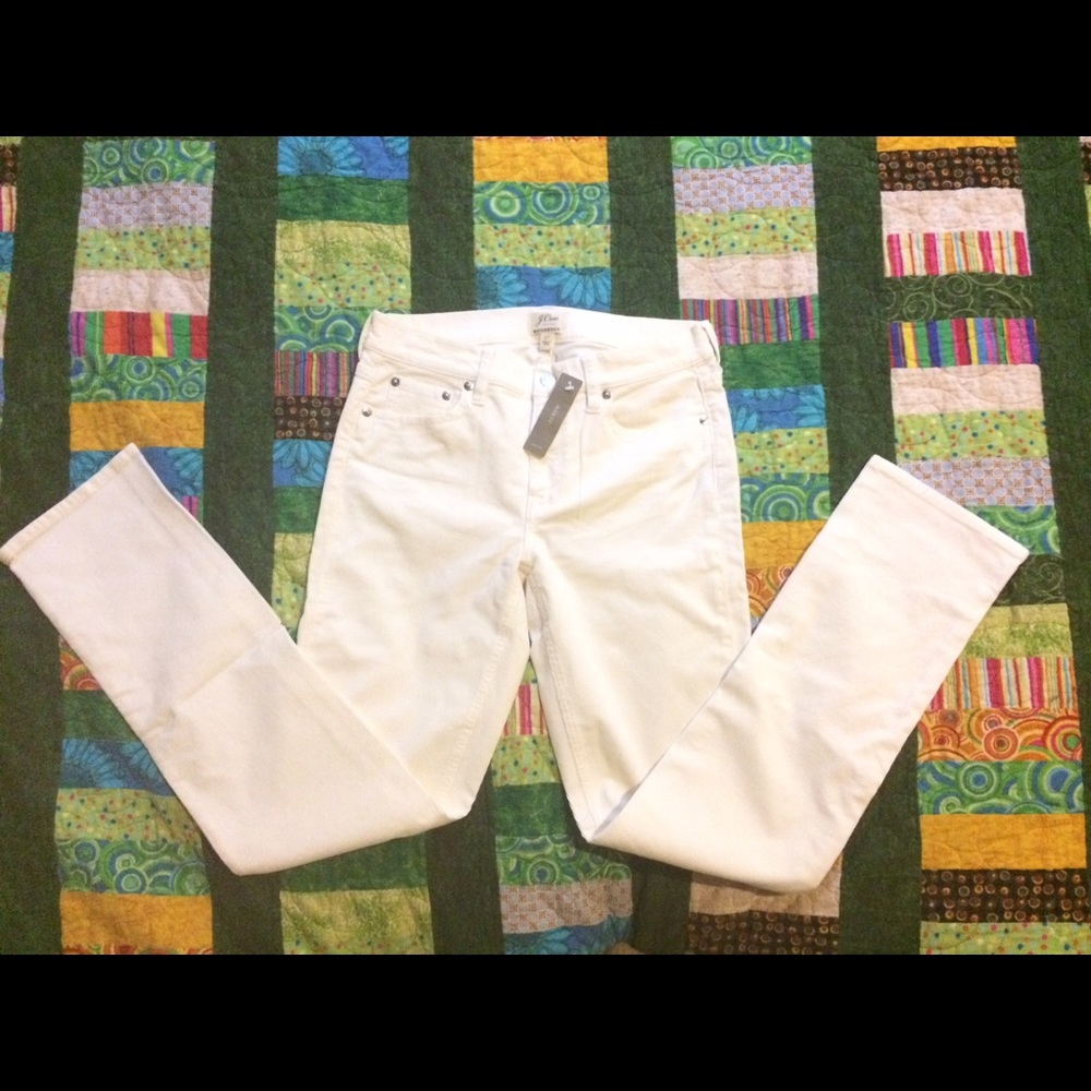 J.crew white corduroy jeans. Brand new with tags